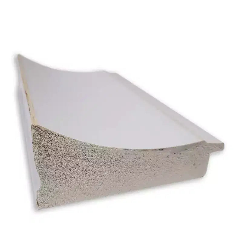 Specchio da Parete con Cornice Bianca Morbida, 22" x 28"