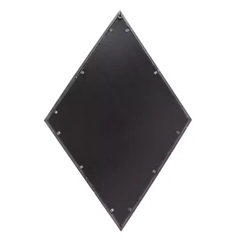 Specchio da parete antico in argento con diamanti, cornice in metallo, singolo
