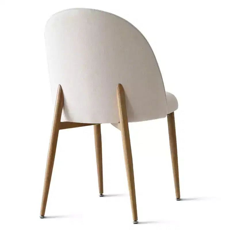 Set da pranzo allungabile color beige effetto legno, 8 posti, 9 pezzi