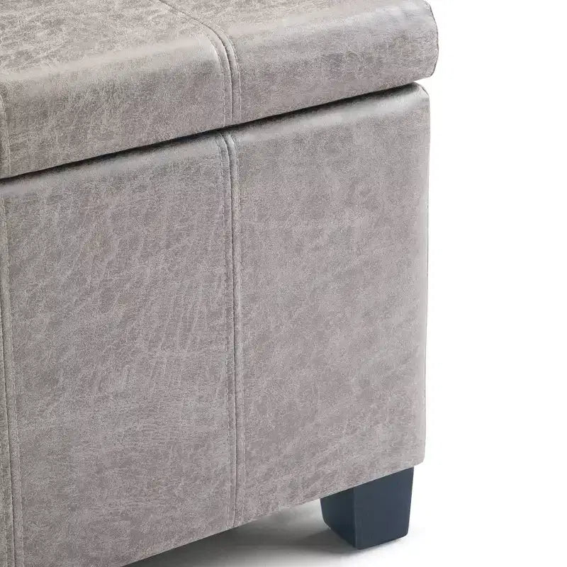 Panca pouf contenitore in similpelle da 36", multicolore, 1 posto