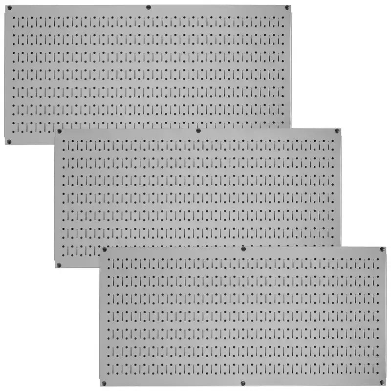 Organizzatore portautensili in metallo con pannello forato, orizzontale, confezione da 3 (colori assortiti)