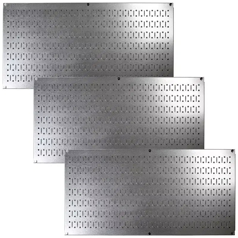 Organizzatore portautensili in metallo con pannello forato, orizzontale, confezione da 3 (colori assortiti)