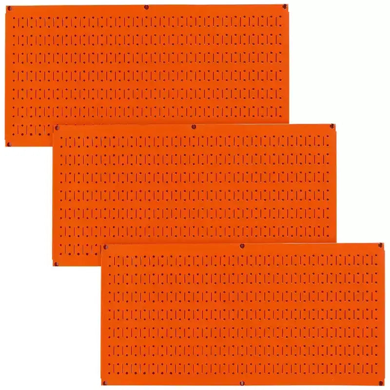 Organizzatore portautensili in metallo con pannello forato, orizzontale, confezione da 3 (colori assortiti)