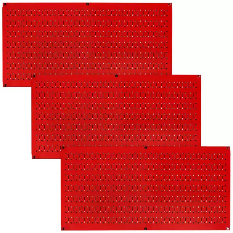 Organizzatore portautensili in metallo con pannello forato, orizzontale, confezione da 3 (colori assortiti)