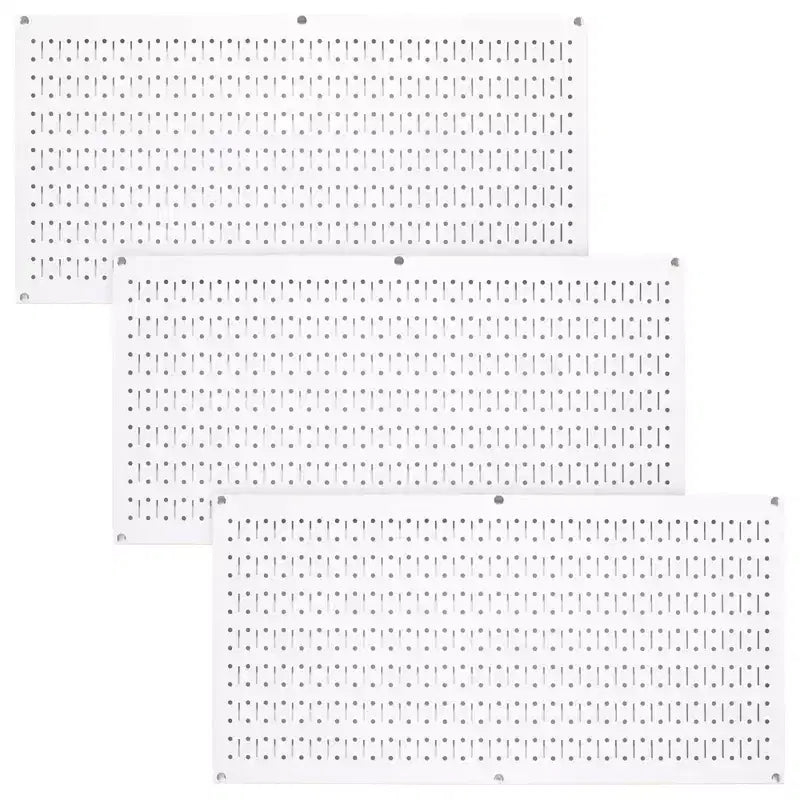 Organizzatore portautensili in metallo con pannello forato, orizzontale, confezione da 3 (colori assortiti)