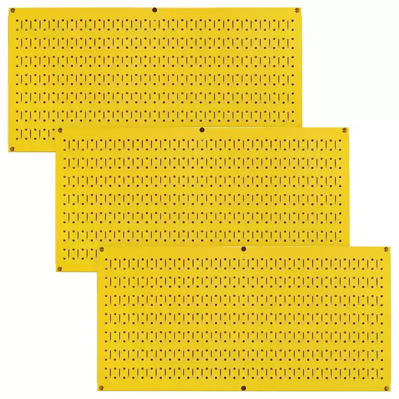 Organizzatore portautensili in metallo con pannello forato, orizzontale, confezione da 3 (colori assortiti)