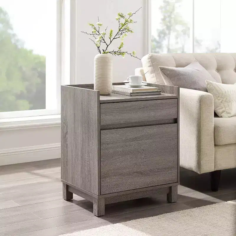 Classificatore laterale a 2 cassetti grigio