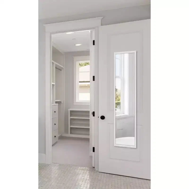 Specchio da porta a figura intera opaco bianco/nero, per 1 persona