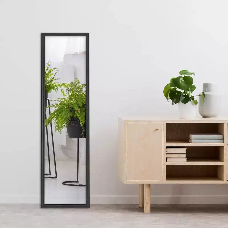 Specchio da porta a figura intera opaco bianco/nero, per 1 persona