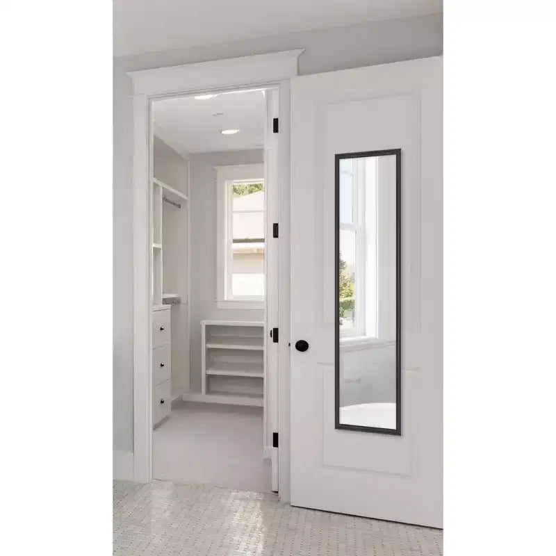Specchio da porta a figura intera opaco bianco/nero, per 1 persona