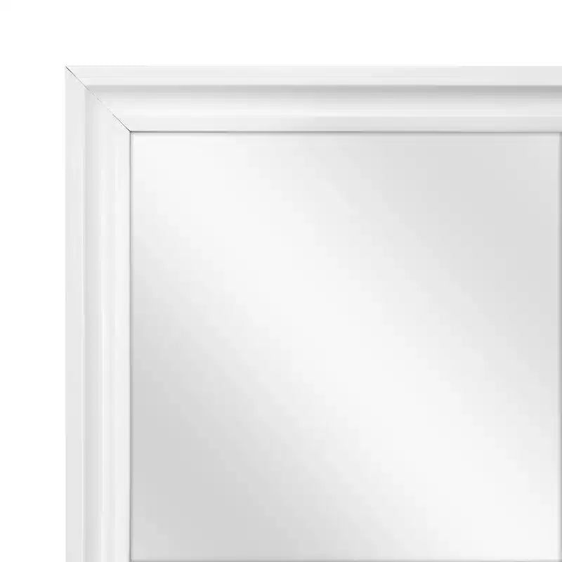 Specchio da porta a figura intera opaco bianco/nero, per 1 persona