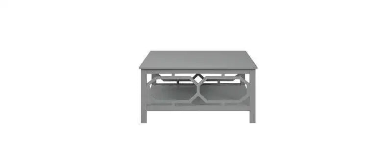 Tavolino quadrato da 91 cm – Nero / Legno sbiancato / Espresso / Grigio, montaggio a 1 persona