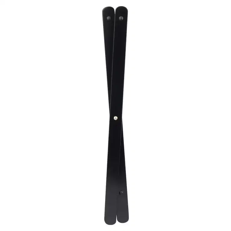 Portapacchi in legno nero/bianco con ripiano, singolo
