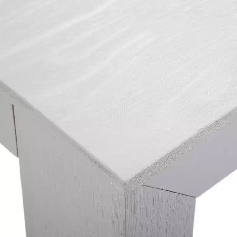 Set tavolo da pranzo in legno massello spazzolato con 2 panche per 6 persone